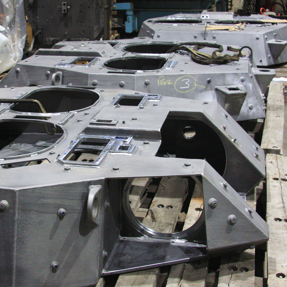 A Turret in final inspection waiting to be shipped to customer.