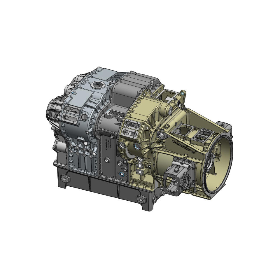 Isometric drawing of the QTR Transmission.